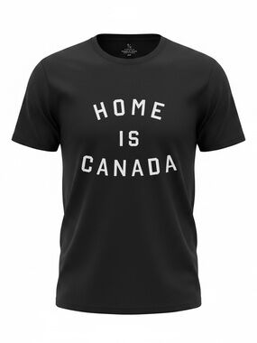 Peace Collective, Unisex, Home Is Canada Short Sleeve T-Shirt Black Medium Tee